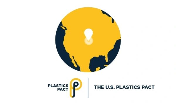 Logo lockup of the US Plastics Pact